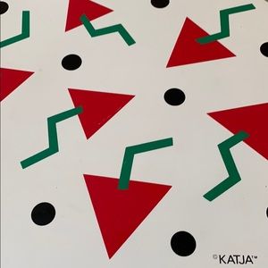 Katja 80’s vintage holiday placemat set